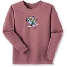 Life is good Snow Tube Crusher T-Shirt - Boys' - '08 Closeout