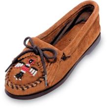 Minnetonka Thunderbird Suede Boat Sole Shoes - Women's