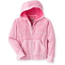 Life is good Zippity Full-Zip Hoodie - Girls\' - \'09 Closeout