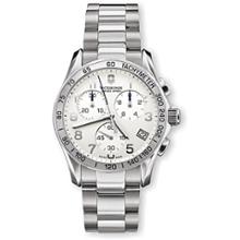 Victorinox Classic Silver Chronograph Watch - Stainless Band - Men\'s - 2009 Overstock