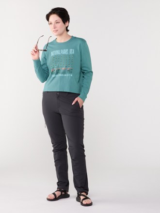 National Parks Fill Boxy Long-Sleeve T-Shirt - Women's