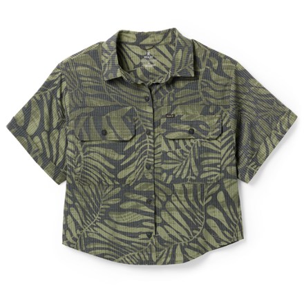 Bless Up Cropped Button-Up Shirt - Women's