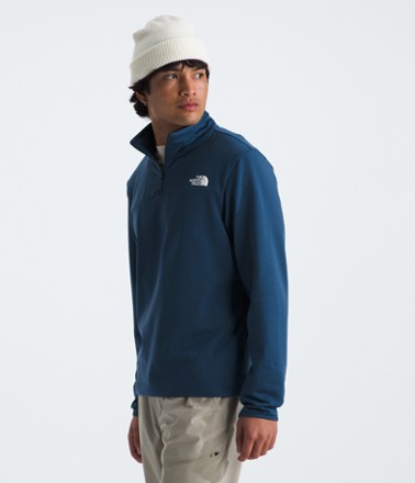 Cedar Trail Grid Fleece Zip Pullover - Men's