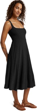 Featherweight At The Ready Square Neck Dress