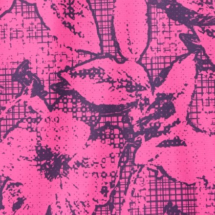 Grid Floral LTD Printed Bike T-Shirt - Women's