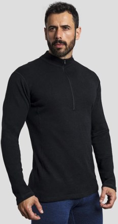 300 Lightweight Alpaca Wool Half-Zip Base Layer Top - Men's