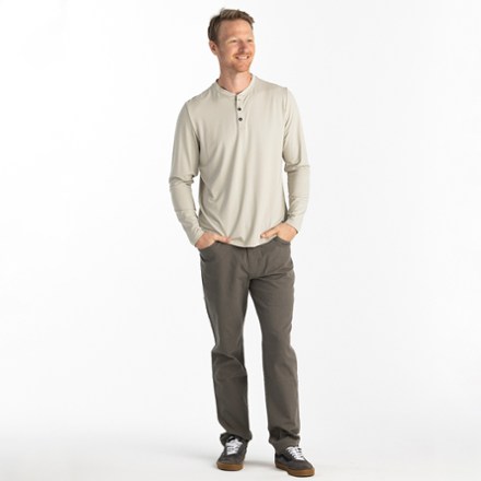 Stretch Canvas 5 Pocket Pants  -Men's