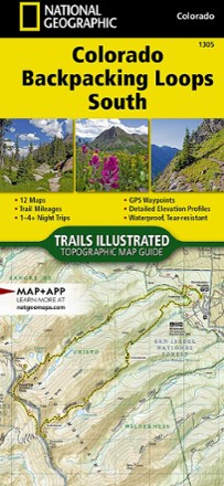 Colorado Backpacking Loops South Topographic Map Guide