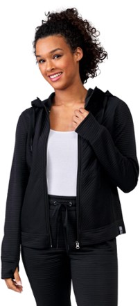 Micro Puff Rib Zippy Jacket - Women's