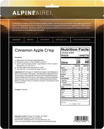 Cinnamon Apple Crisp - 1 Serving