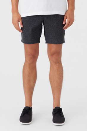 Stockton Print Elastic Waist 18" Hybrid Shorts - Men's