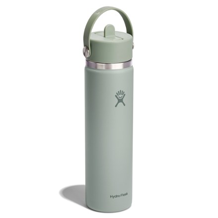 Wide-Mouth Vacuum Water Bottle with Flex Straw Cap - 24 fl. oz.