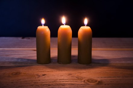 Candle Lantern Beeswax Candles - Package of 3