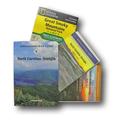 Appalachian Trail North Carolina-Georgia Guidebook and Maps Set