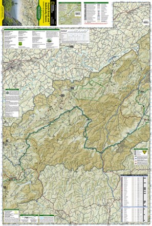 Cherokee and Pisgah National Forests Topographic Map