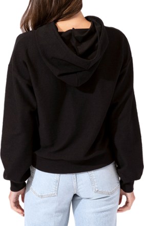 Double Knit Slub Henley Hoodie - Women's