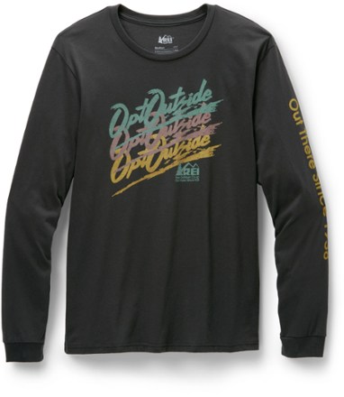 Retro Opt Outside Graphic Long-Sleeve T-Shirt