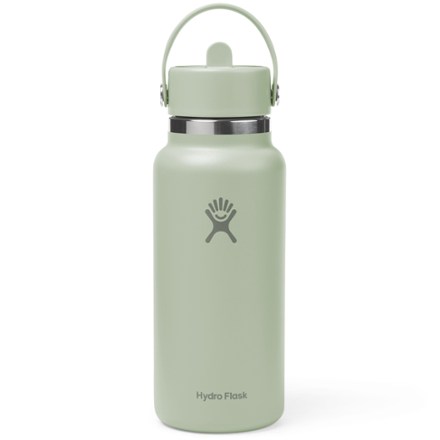 Wide-Mouth Vacuum Water Bottle with Flex Straw Cap - 32 fl. oz.