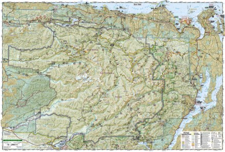 Olympic National Park Topographic Map 