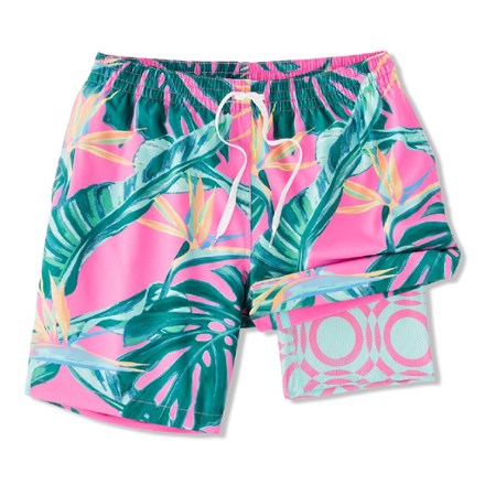 Stretch 7" Lined Swim Trunks - Men's