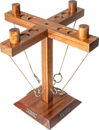 Acacia 4-Player Tabletop Hook and Ring Game