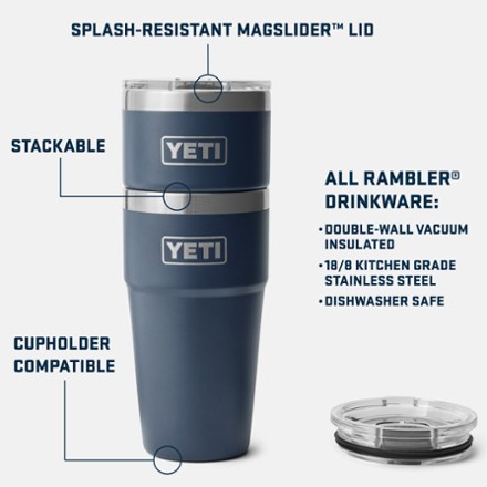 Rambler Stackable Cup with MagSlider Lid - 20 fl. oz.