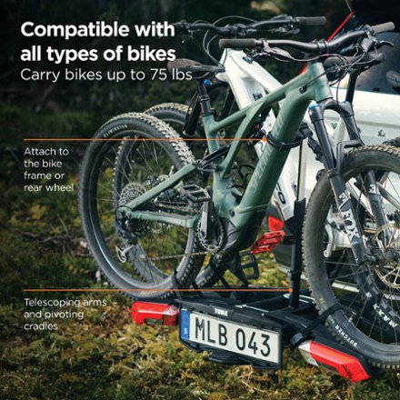 Epos 2-Bike Hitch Rack with Lights