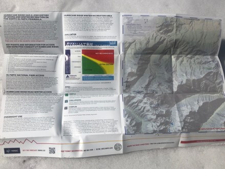 Backcountry Ski Map: Olympic National Park, Washington