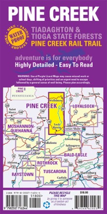 Pine Creek Pennsylvania Grand Canyon Map