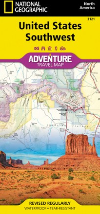 United States Southwest Adventure Travel Map