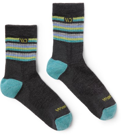 Multi Stripe Cushioned Micro Crew Socks - Women's