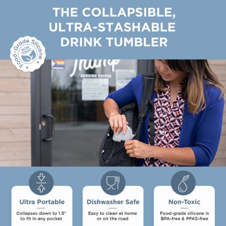 Collapsible Insulated Drink Tumbler - 16 fl. oz.