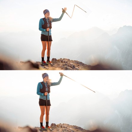 Carbon Trail FXP Foldable Click-in Trekking Poles - Pair