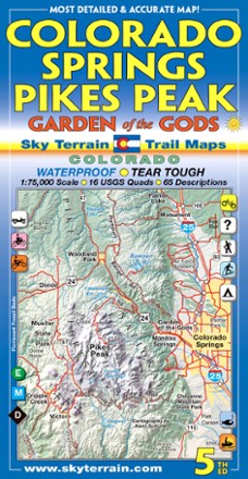 Colorado Springs Pikes Peak Map