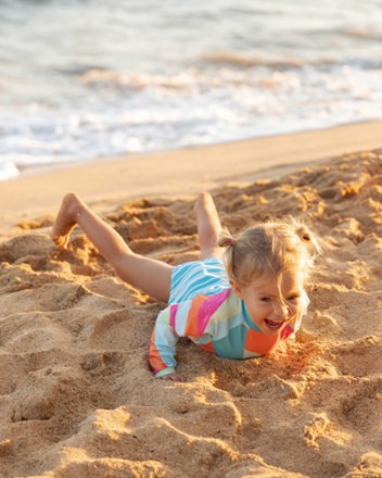 Girls' Long-Sleeve One-Piece Swimsuit - Toddler
