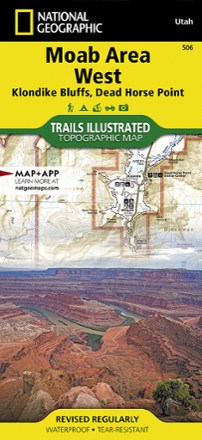 Moab Area West - Klondike Bluffs, Dead Horse Point Map