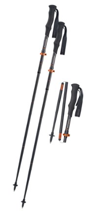 Carbon Cross Stick Compact Trekking Poles - Pair
