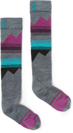 Ski Targeted Cushion Pattern Over The Calf Socks - Women's