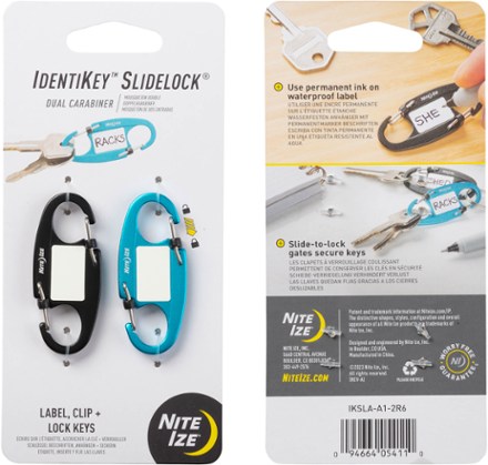 IdentiKey SlideLock Dual Carabiners - Package of 2