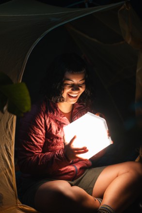 Survivor Quick Inflate Solar Lantern with Dual Phone Charger