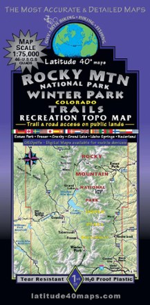 Rocky Mountain National Park/Winter Park Trails Recreation Topo Map