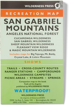 San Gabriel Mountains Map - 6th Edition