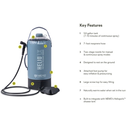 Helio LX Pressure Shower - 22 L