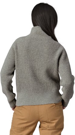 Recycled Wool-Blend Quarter-Zip Pullover - Women's