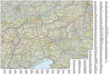 Alps Adventure Travel Map