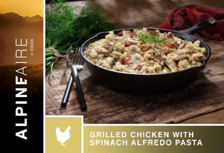 Grilled Chicken with Spinach Alfredo Pasta - 2 Servings