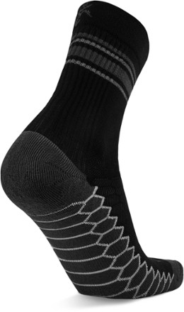 Silver Mini Crew Socks