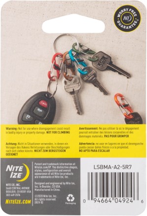 MicroLock S-Biner Keychains - Package of 5