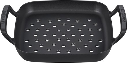 Alpine Outdoor Enameled Cast Iron Grill Basket - 12 in.