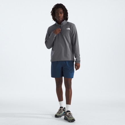 Cedar Trail Grid Fleece Quarter-Zip Pullover - Men's